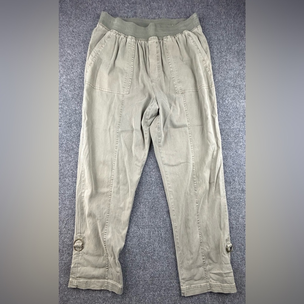 Soft Surroundings Medina Pant Sage olive green Size Medium Pull On